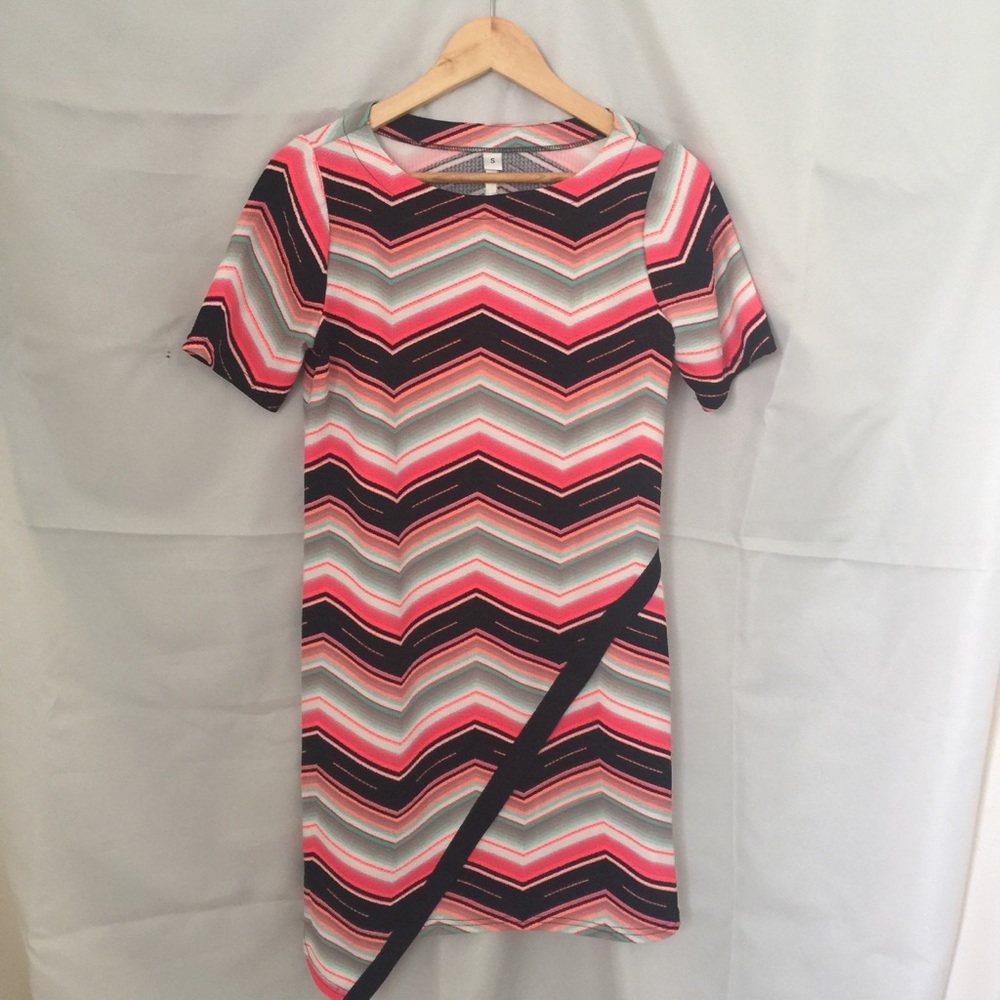 NWT Uncle Frank chevron dress